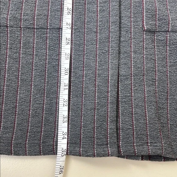 NWT Anthropologie Women’s Harlyn Morgan’s Gray Pinstripe Longline Blazer Small